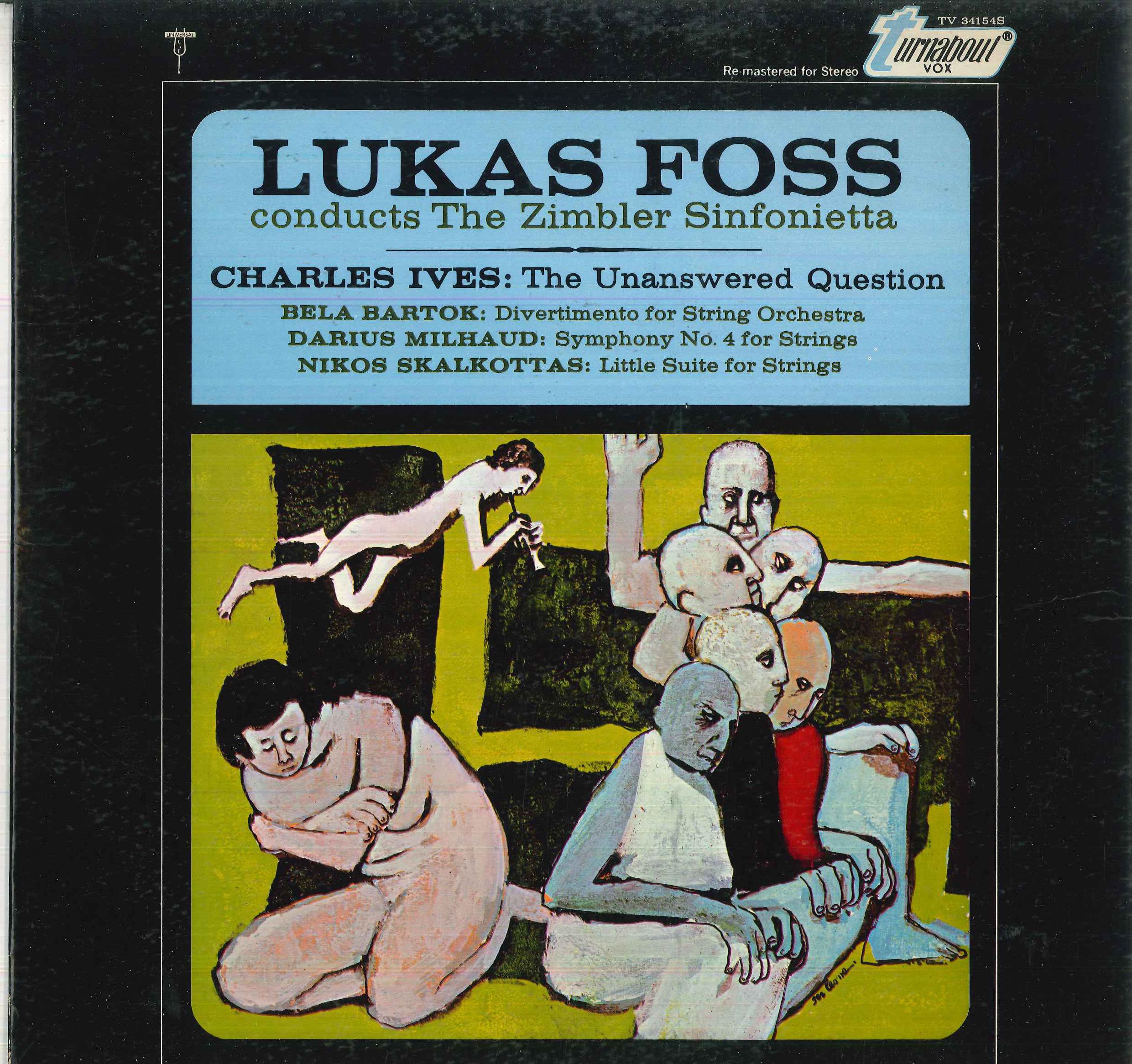 LP Record LUKAS FOSS CONDUCTS THE ZIMBLER SIN Unanswered Question Divertimento TV34154S TURNABOUT Germany Classical Used
LP Record LUKAS FOSS CONDUCTS THE ZIMBLER SIN Unanswered Question Divertimento TV34154S TURNABOUT Germany Classical Used