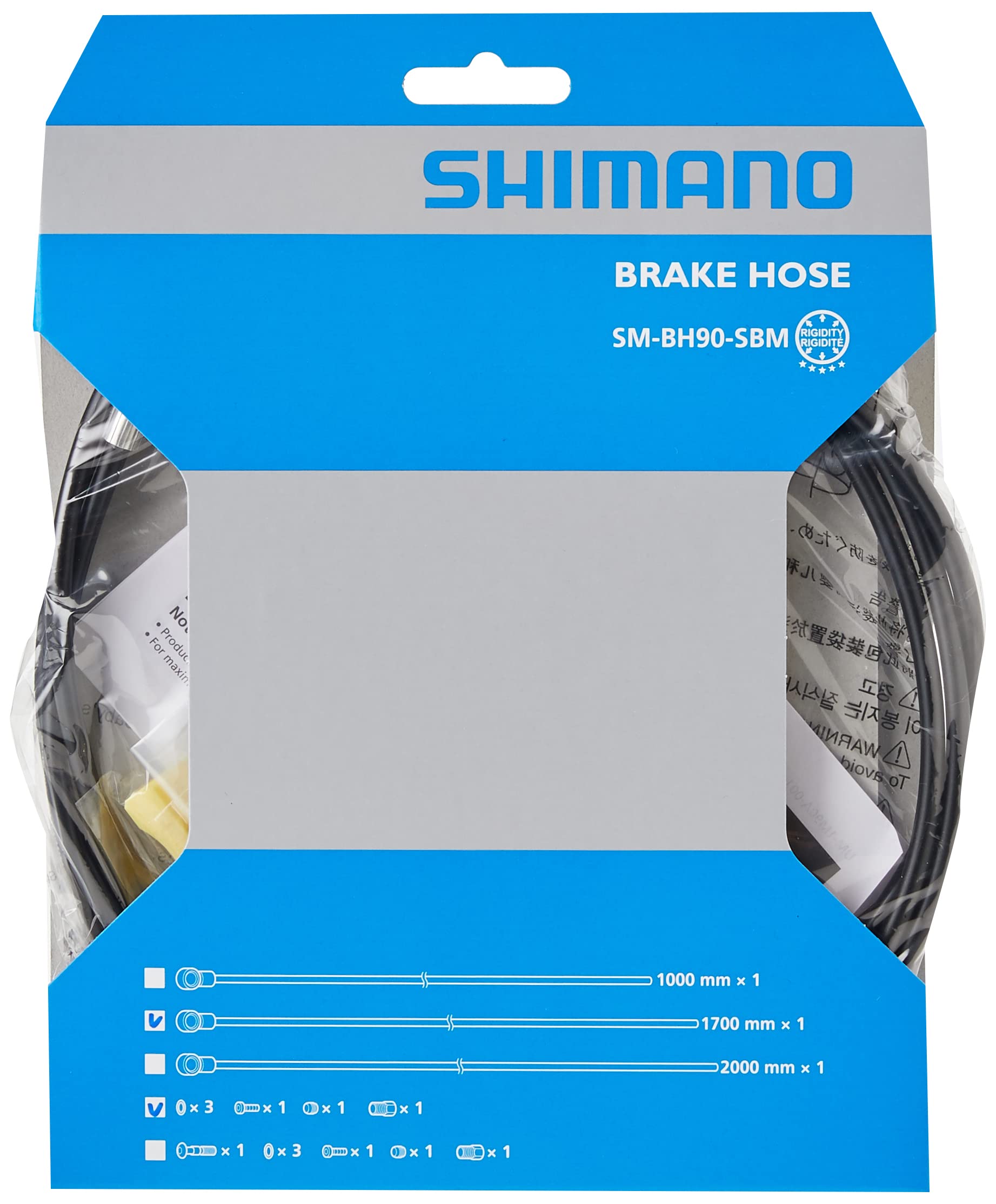 SHIMANO Disc Brake Hose 1700mm ISMBH90SBML170A SM-BH90-SBM Straight/Banjo чорний
SHIMANO Disc Brake Hose 1700mm ISMBH90SBML170A SM-BH90-SBM Straight/Banjo чорний