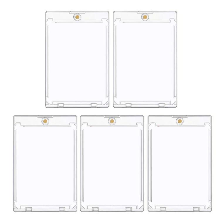 5 Transparent Acrylic Trading Card Sleeves With Magnetic Snap And Included Slot Ideal For 35PT Sports Memorabilia 1
5 Transparent Acrylic Trading Card Sleeves With Magnetic Snap And Included Slot Ideal For 35PT Sports Memorabilia 1