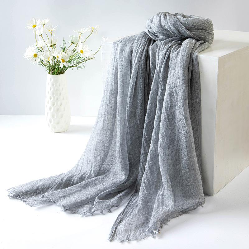 Imitation Cotton Linen Scarf Women S Spring And Autumn Literary And Retro Solid Color Shawl Personality Natural Wrinkle Men S
Imitation Cotton Linen Scarf Women S Spring And Autumn Literary And Retro Solid Color Shawl Personality Natural Wrinkle Men S