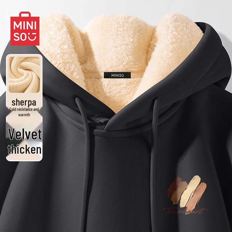 MINISO Men s Lamb Fleece Lined Hoodie L
MINISO Men s Lamb Fleece Lined Hoodie L