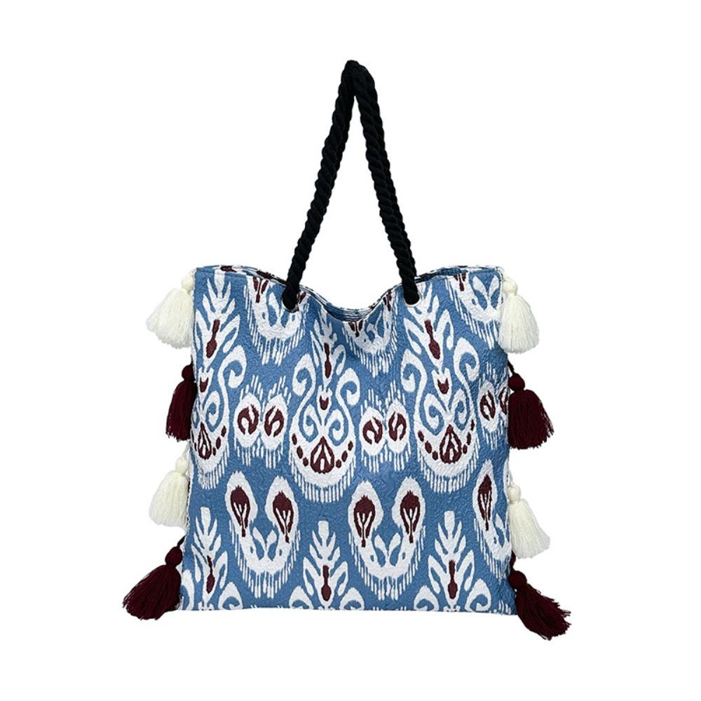 Сумка через плечо в этническом стиле с бахромой, большая вместимость, богемная сумка, повседневная сумка-тоут с кисточками, женская Style1
Сумка через плечо в этническом стиле с бахромой, большая вместимость, богемная сумка, повседневная сумка-тоут с кисточками, женская Style1