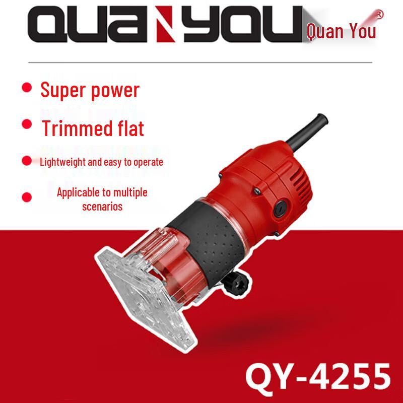 Quanyou QY-1206 6mm Electric Wood Trimmer/Router CN plug (adapter included)
Quanyou QY-1206 6mm Electric Wood Trimmer/Router CN plug (adapter included)
