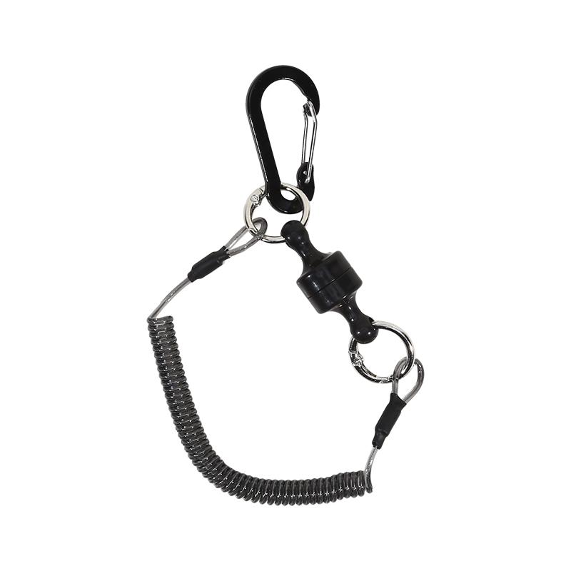 Magnetic Net Release Holder With Coiled Lanyard Strong Magnet Carabiner Fast Buckle Anti-Drop Rope Fly Fishing Tools Accessory чорний
Magnetic Net Release Holder With Coiled Lanyard Strong Magnet Carabiner Fast Buckle Anti-Drop Rope Fly Fishing Tools Accessory чорний