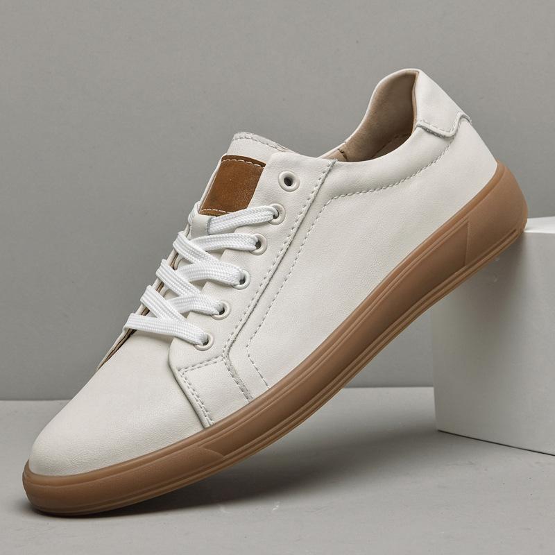 Men s board shoes cowhide surface low-top light-mouth shoes fashionable lace-up round head comfortable blue small leather shoes white 36 білий
Men s board shoes cowhide surface low-top light-mouth shoes fashionable lace-up round head comfortable blue small leather shoes white 36 білий