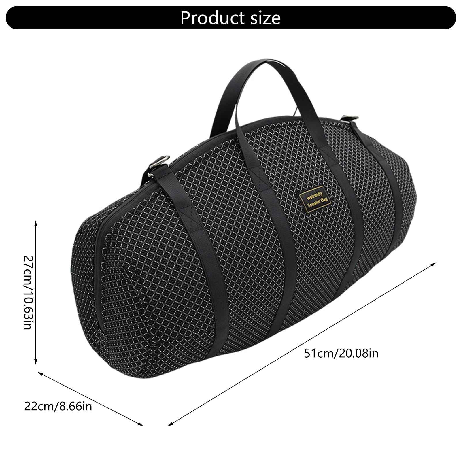 Shock Absorbing Speaker Storage Bag Breathable Sound Mesh Reinforced Corner Travel Friendly Handle for Boombox 4 1
Shock Absorbing Speaker Storage Bag Breathable Sound Mesh Reinforced Corner Travel Friendly Handle for Boombox 4 1