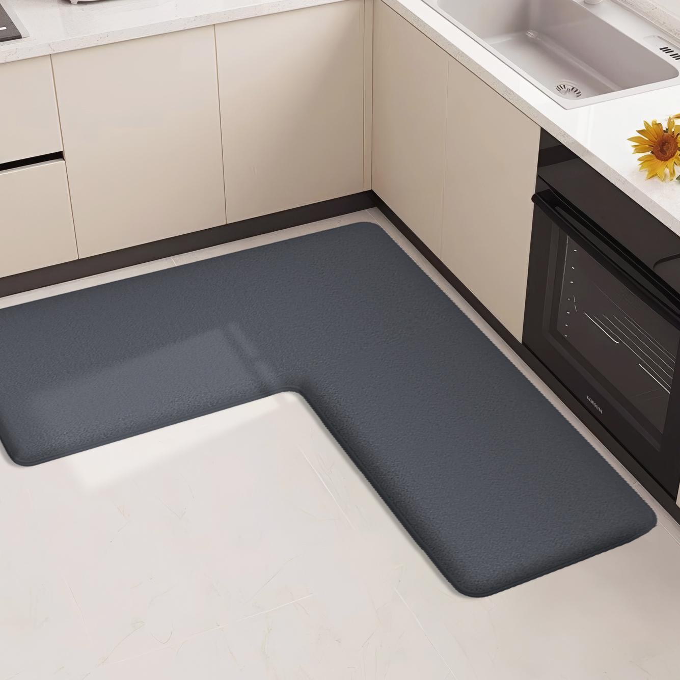 Solid color large size kitchen mat thick L-shaped absorbent floor mat non-slip mat soft anti-fall mat bathroom mat
Solid color large size kitchen mat thick L-shaped absorbent floor mat non-slip mat soft anti-fall mat bathroom mat