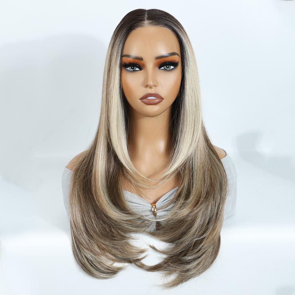 FREEDOM Synthetic Lace Front Wigs For Woman Layered Straight Wigs Ombre Brown 6x4 Pre Plucked Pre Cut Wear and Go Glueless Wig (as the picture,24inches)
FREEDOM Synthetic Lace Front Wigs For Woman Layered Straight Wigs Ombre Brown 6x4 Pre Plucked Pre Cut Wear and Go Glueless Wig (as the picture,24inches)