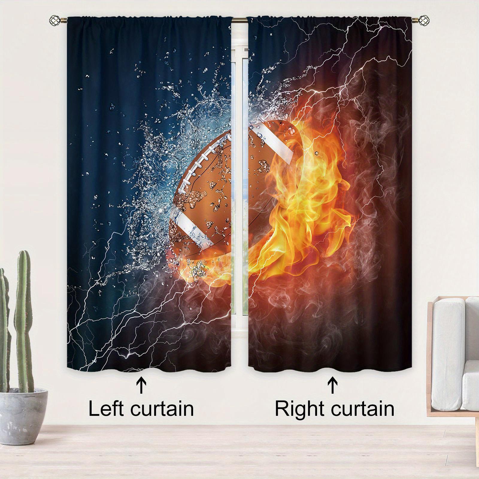 Sports Rod Pocket American Football 3D Football Drape Art Printed Windowpane Drape Ideal for Livingroom Space Bedchamber Household Decoration W60H60(CM)x2pcs&Rod Pocket
Sports Rod Pocket American Football 3D Football Drape Art Printed Windowpane Drape Ideal for Livingroom Space Bedchamber Household Decoration W60H60(CM)x2pcs&Rod Pocket