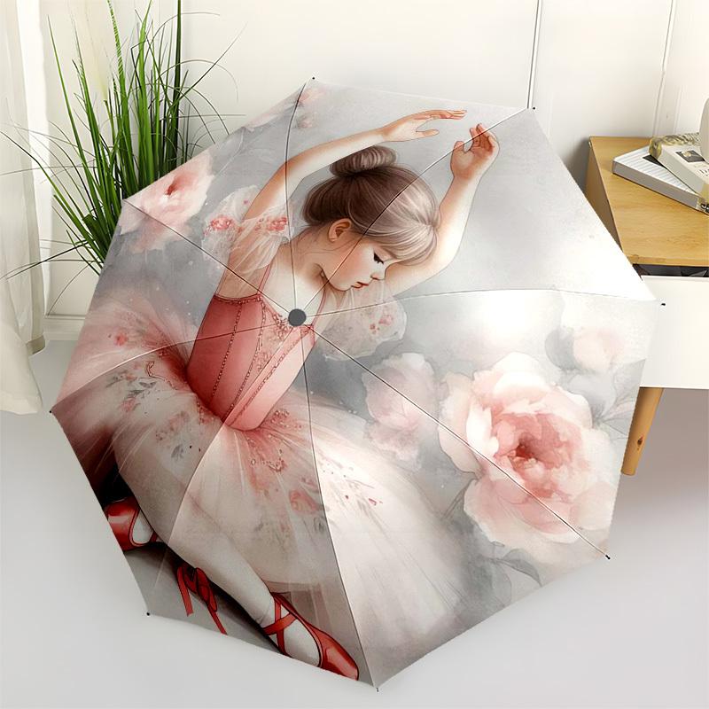 1pc Ballerina in Pink Floral Dress Umbrella with Plastic Handle,Vibrant Cartoon Pattern,Multi-functional UmbrellaPT197
1pc Ballerina in Pink Floral Dress Umbrella with Plastic Handle,Vibrant Cartoon Pattern,Multi-functional UmbrellaPT197