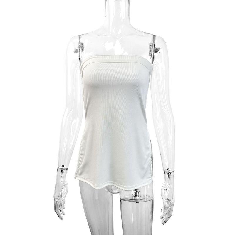 Outfitgirl Pure Desire Style Side Slit Tube Top Vest Fashionable, Sexy and All-Match Sexy Sleeveless Silm Tops White L
Outfitgirl Pure Desire Style Side Slit Tube Top Vest Fashionable, Sexy and All-Match Sexy Sleeveless Silm Tops White L