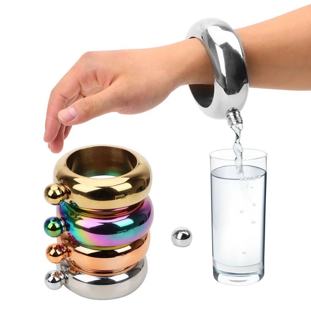 3.5oz Bracelet Design Wine Bottle Portable Hip Flasks Stylish Wine Pot Bracelet Flagon Whiskey style A
3.5oz Bracelet Design Wine Bottle Portable Hip Flasks Stylish Wine Pot Bracelet Flagon Whiskey style A
