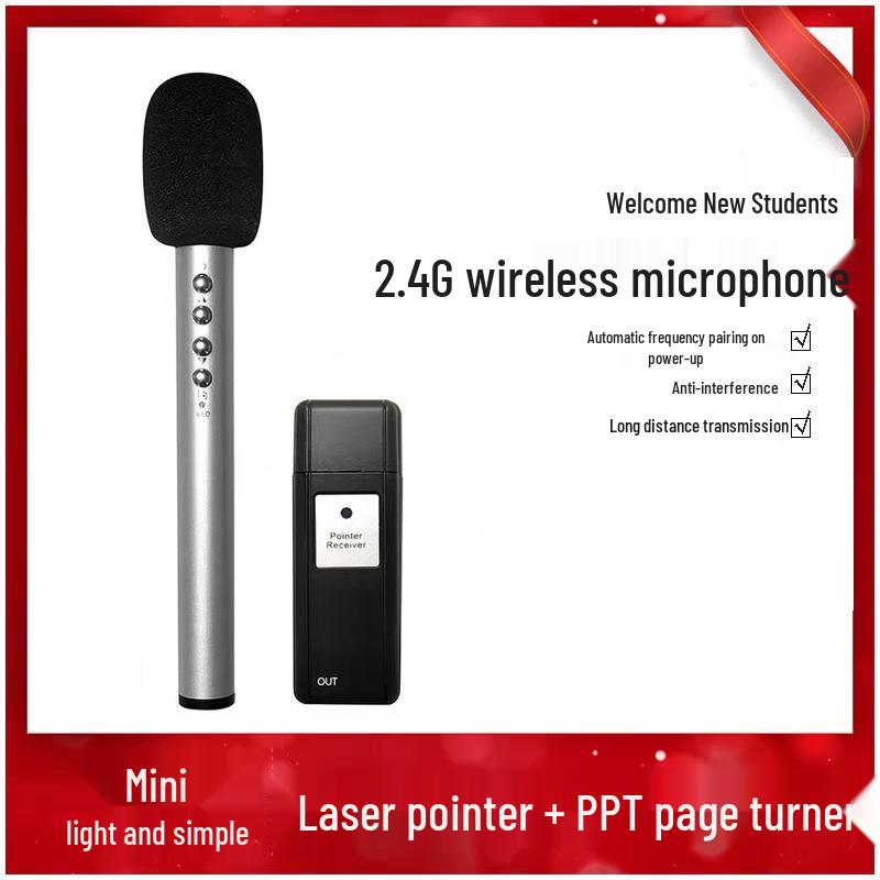 Suoxue 2.4G Wireless Handheld Microphone with Mini Amplifier for Teachers and Classrooms Pen Microphone + USB Receiver
Suoxue 2.4G Wireless Handheld Microphone with Mini Amplifier for Teachers and Classrooms Pen Microphone + USB Receiver