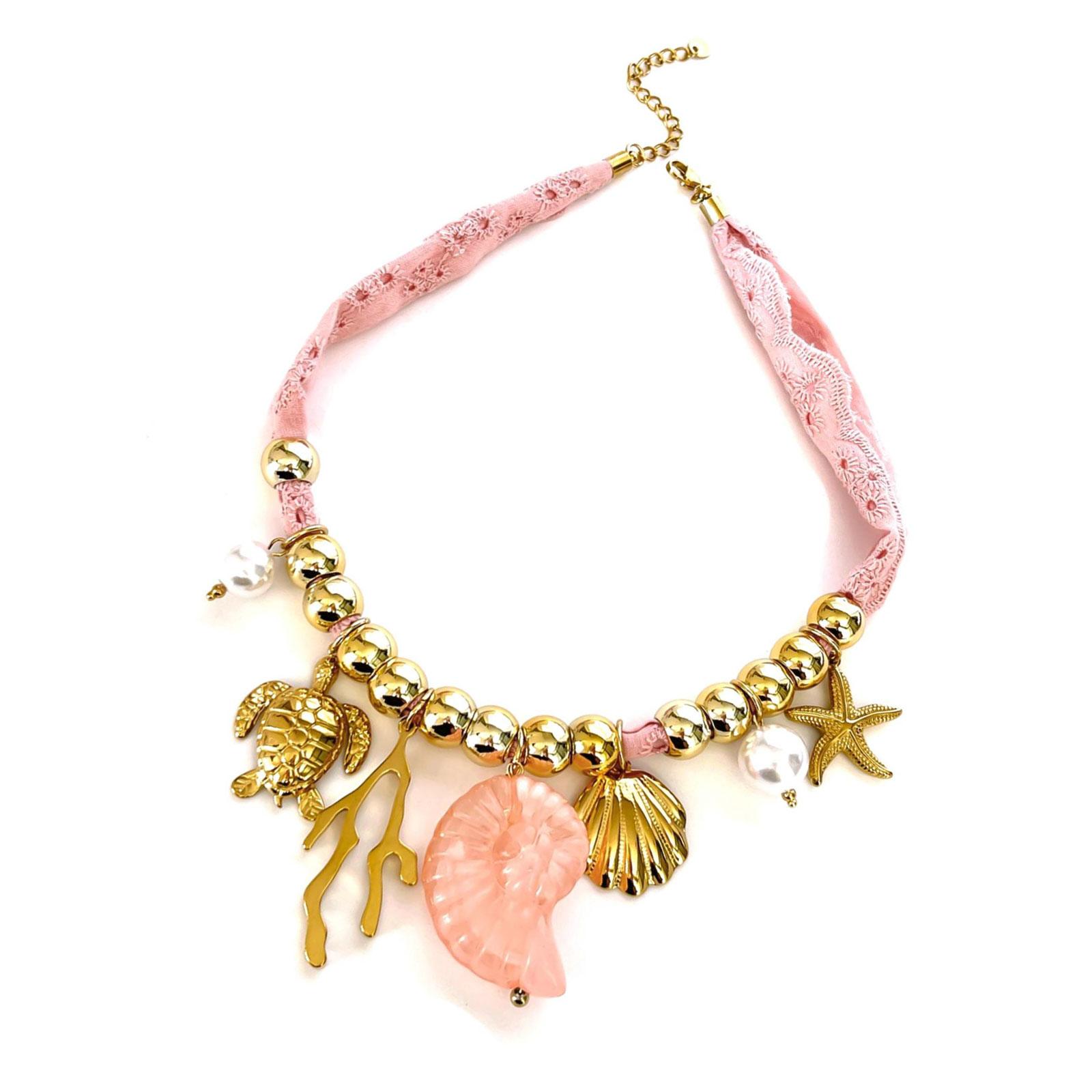 Ceramic Shell Starfish Design Neck Chain Stainless Steel Necklace Lightweight Adjustable Chain Summer Fashion Jewelry 1
Ceramic Shell Starfish Design Neck Chain Stainless Steel Necklace Lightweight Adjustable Chain Summer Fashion Jewelry 1
