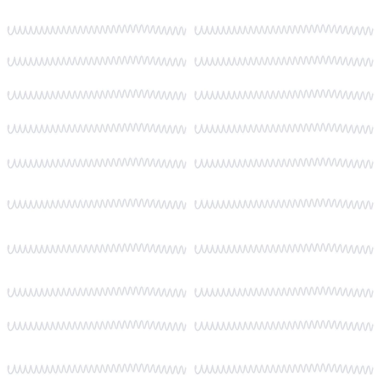 20Pcs Spiral Binding Coils 30 Sheet ABS Plastic Spiral Binding Spines for Stationery Work White
20Pcs Spiral Binding Coils 30 Sheet ABS Plastic Spiral Binding Spines for Stationery Work White