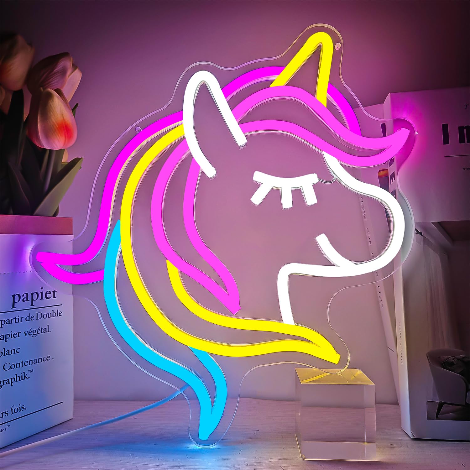 Unicorn Neon Sign for Girls Room Decor Colorful Anime Light Signs for Kids Room Bedroom Party Cute Gifts for Girls Kids
Unicorn Neon Sign for Girls Room Decor Colorful Anime Light Signs for Kids Room Bedroom Party Cute Gifts for Girls Kids