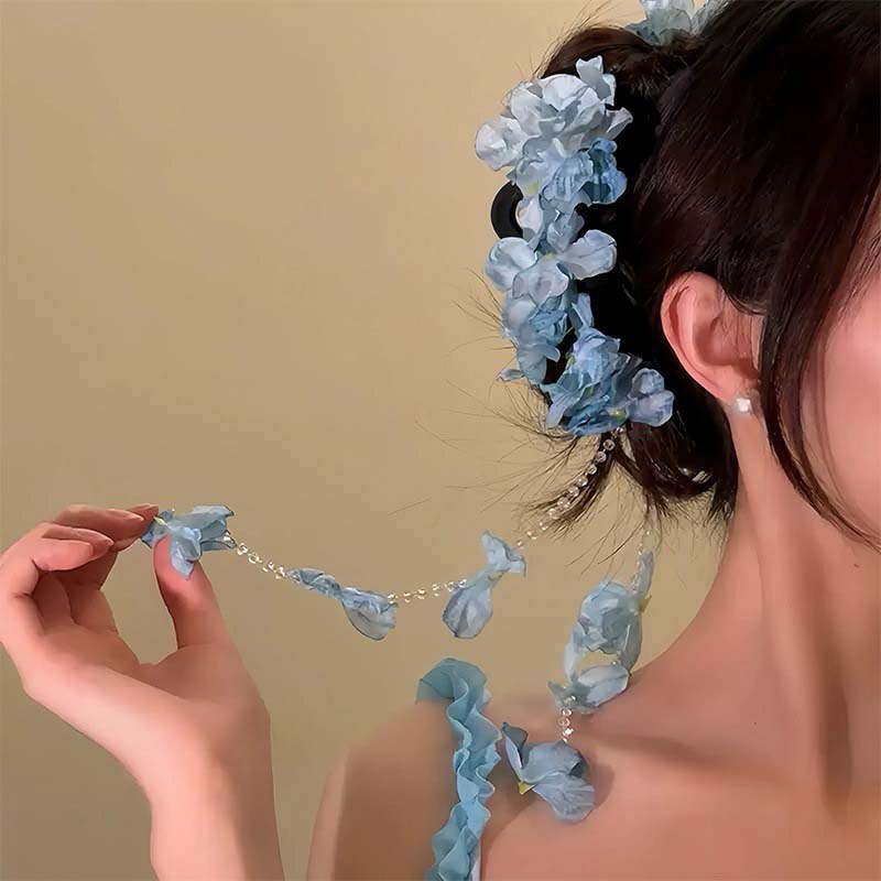 Bohemia Colorful Hydrangea Flower Hair Claw For Women Girls Sweet Cute Petal Tassel Shark Hair Clip Hairpin Hair Accessories
Bohemia Colorful Hydrangea Flower Hair Claw For Women Girls Sweet Cute Petal Tassel Shark Hair Clip Hairpin Hair Accessories