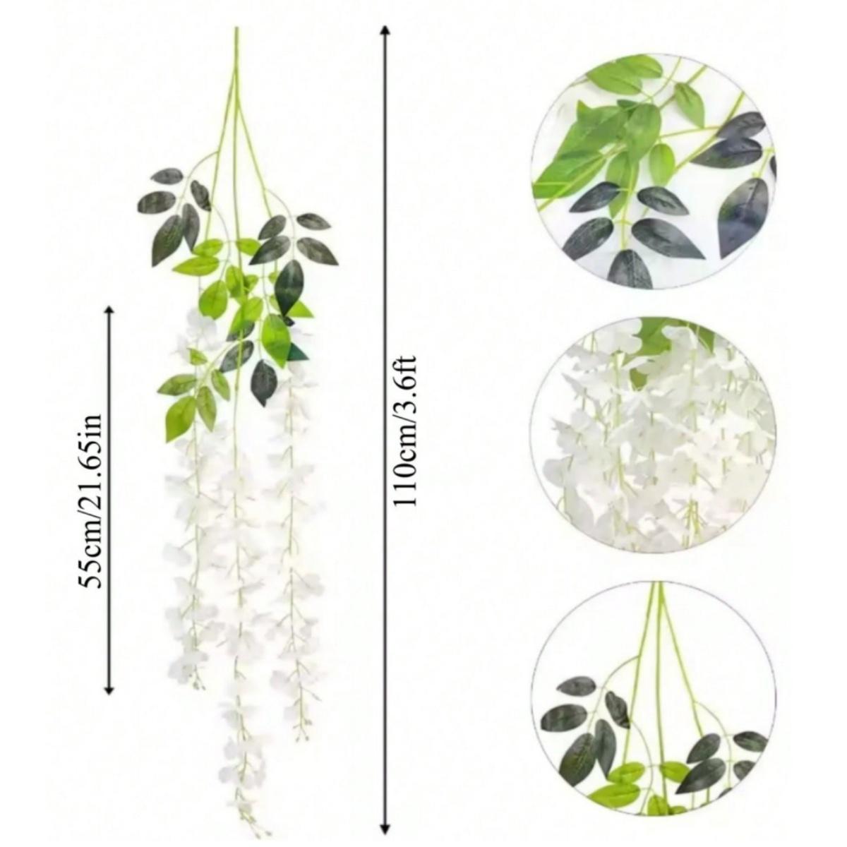 6/12PCS Artificial Wisteria Flowers 110cm Trailing String Ratta Thick Silk Vine Hanging Garland for Home Party Wedding Decora 6PCS
6/12PCS Artificial Wisteria Flowers 110cm Trailing String Ratta Thick Silk Vine Hanging Garland for Home Party Wedding Decora 6PCS