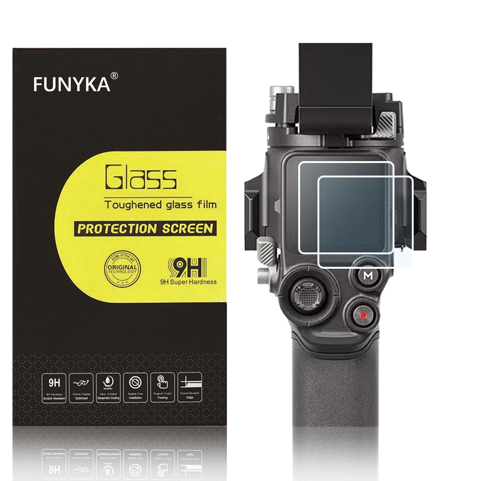 DJI Pro Set of 2 glass LCD protective film Compatible with DJI RS4 RS4 Pro Transmittance or more High hardness 9H Water repellent Oil repellent
DJI Pro Set of 2 glass LCD protective film Compatible with DJI RS4 RS4 Pro Transmittance or more High hardness 9H Water repellent Oil repellent