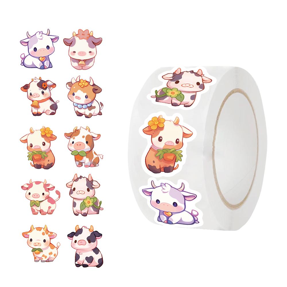 500PCS Cute Cows Stickers Rolls Aesthetic Cartoon Rainbow Cow Sticker Cute Animal Waterproof Vinyl Decals for Teens Laptop
500PCS Cute Cows Stickers Rolls Aesthetic Cartoon Rainbow Cow Sticker Cute Animal Waterproof Vinyl Decals for Teens Laptop