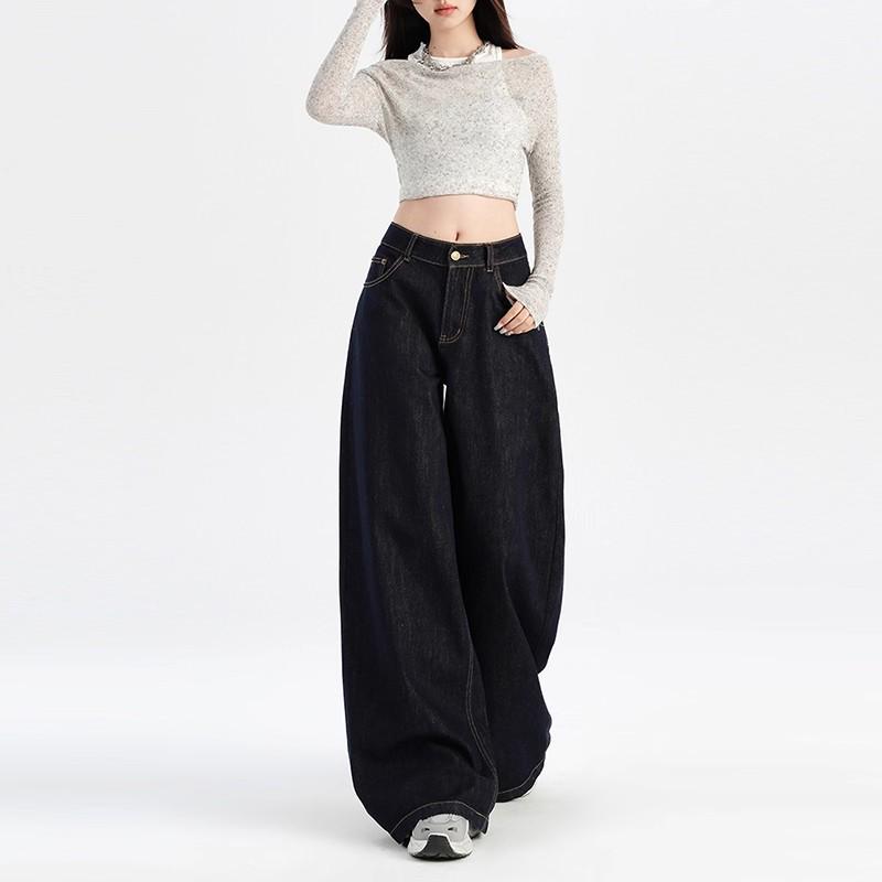 Women s High Waist Wide Leg Denim Jeans - Retro Straight Fit for Fall/Winter Large темно-синий
Women s High Waist Wide Leg Denim Jeans - Retro Straight Fit for Fall/Winter Large темно-синий