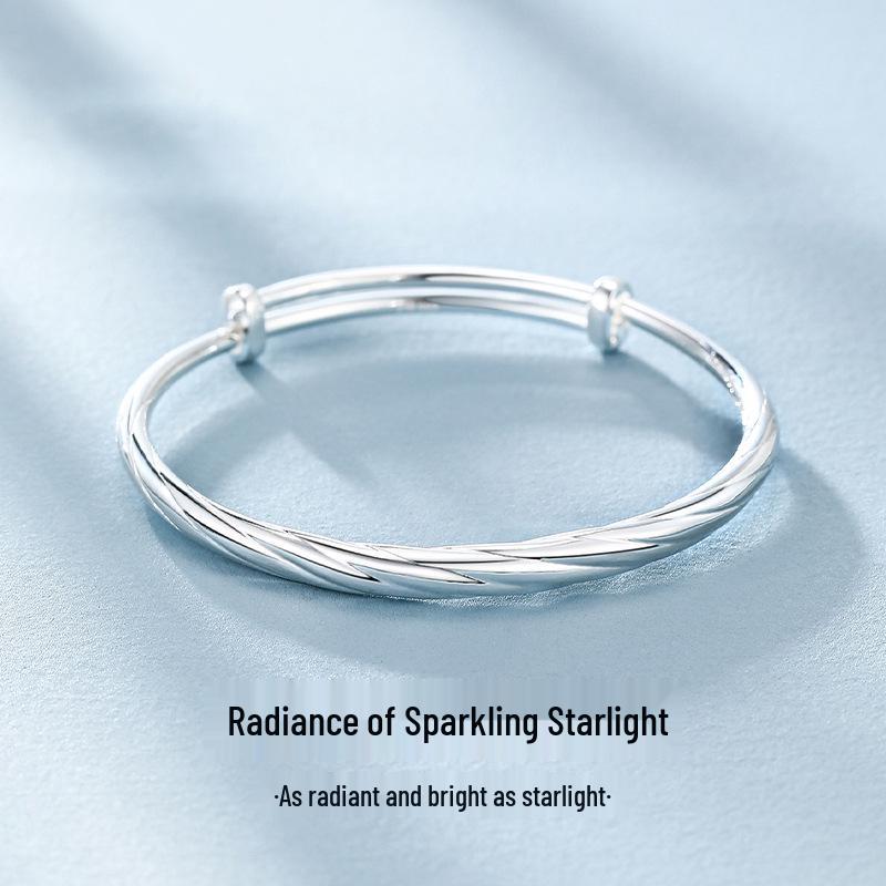 Sterling Silver Ferris Wheel Light Open Bangle - Versatile Fashion Jewelry for Women
Sterling Silver Ferris Wheel Light Open Bangle - Versatile Fashion Jewelry for Women