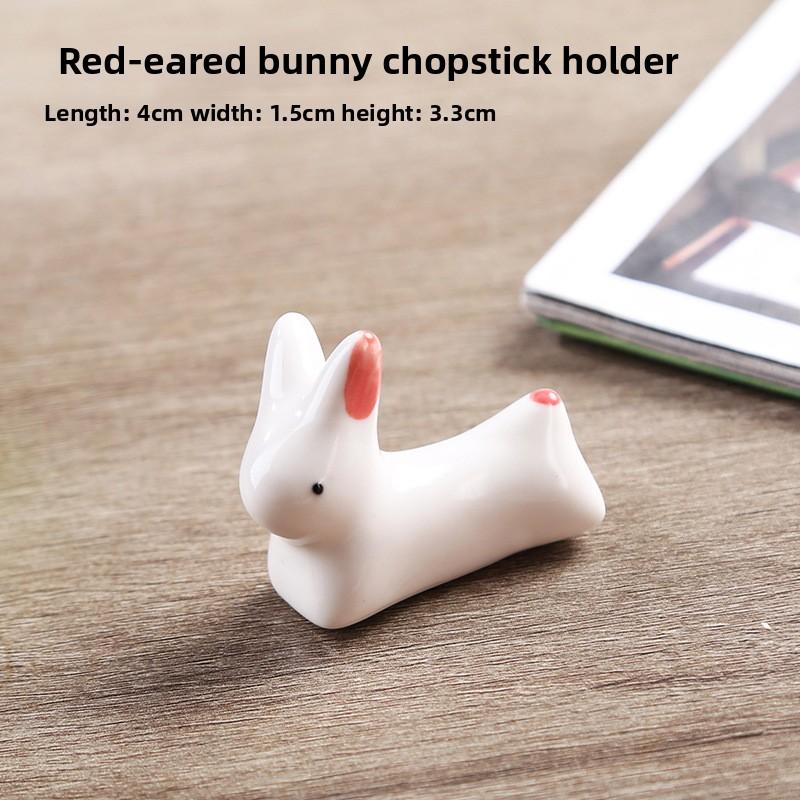 Cute Japanese Zakka Style Ceramic Rabbit Chopstick Rest for Table Decor Home Kitchen Dining Gift
Cute Japanese Zakka Style Ceramic Rabbit Chopstick Rest for Table Decor Home Kitchen Dining Gift