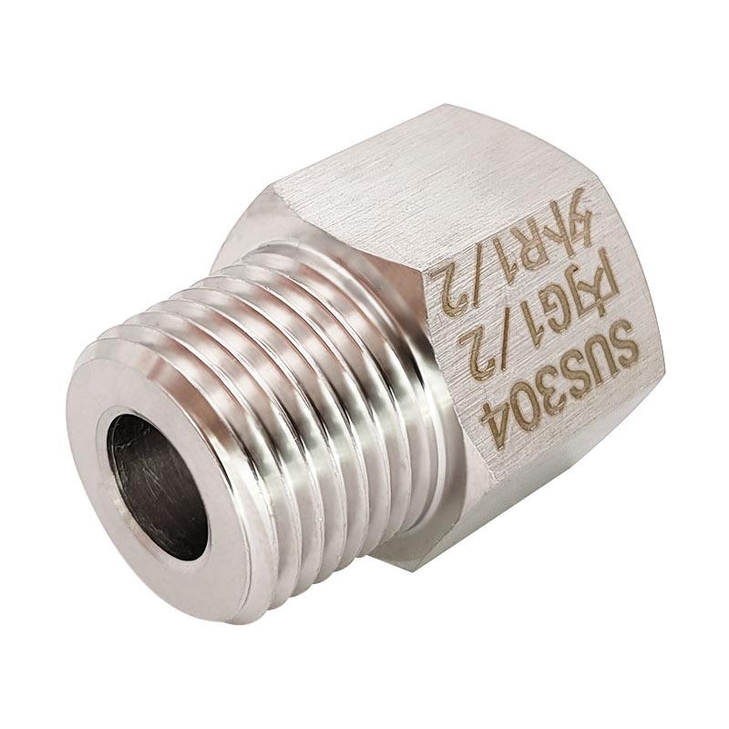 Stainless Steel Adapter Reducer: Female G1/2 BSP PF to Male R1/2 BSPT ZG PT (0715)
Stainless Steel Adapter Reducer: Female G1/2 BSP PF to Male R1/2 BSPT ZG PT (0715)