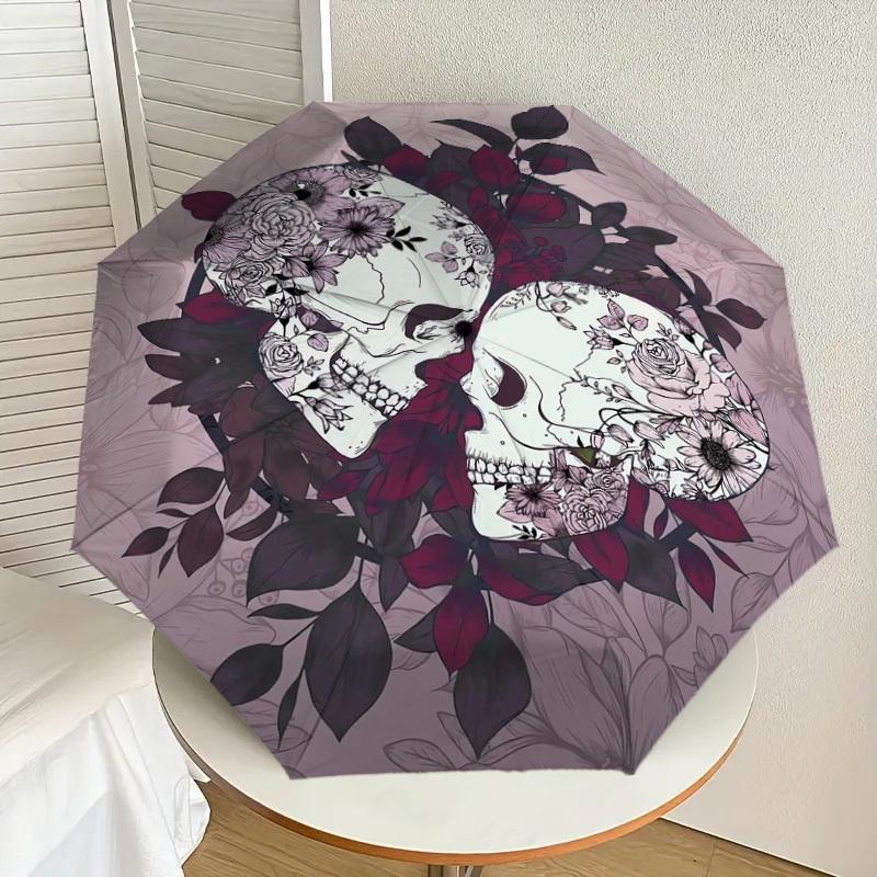 1pc Skull Flowers Circular Artwork Umbrella with Plastic Handle,Suitable for All Seasons Home Travel Outdoor UmbrellaDD1608
1pc Skull Flowers Circular Artwork Umbrella with Plastic Handle,Suitable for All Seasons Home Travel Outdoor UmbrellaDD1608