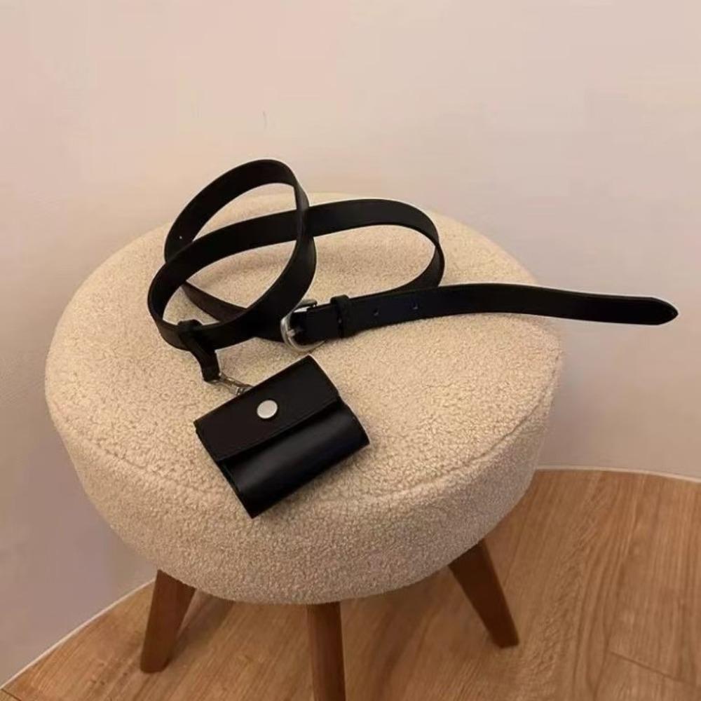 Flap Waist Bag PU Leather Women Belt Bag Detachable Belt With Bag Trouser Dress Decoration чорний
Flap Waist Bag PU Leather Women Belt Bag Detachable Belt With Bag Trouser Dress Decoration чорний