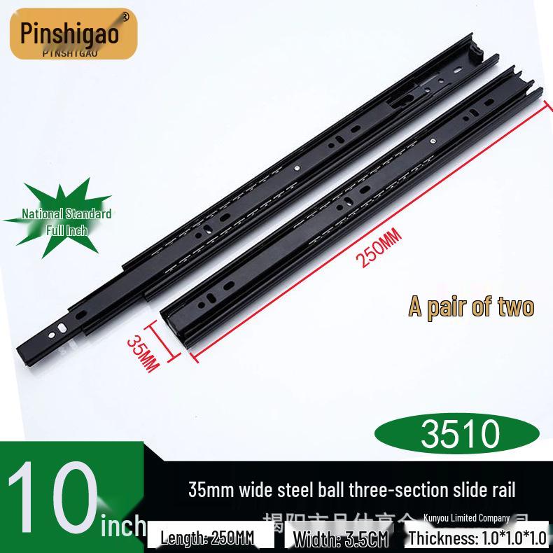 Silent Cushioning Stainless Steel Drawer Slide: Three-Section Rebound Rail & Two-Section Keyboard Guide.
Silent Cushioning Stainless Steel Drawer Slide: Three-Section Rebound Rail & Two-Section Keyboard Guide.