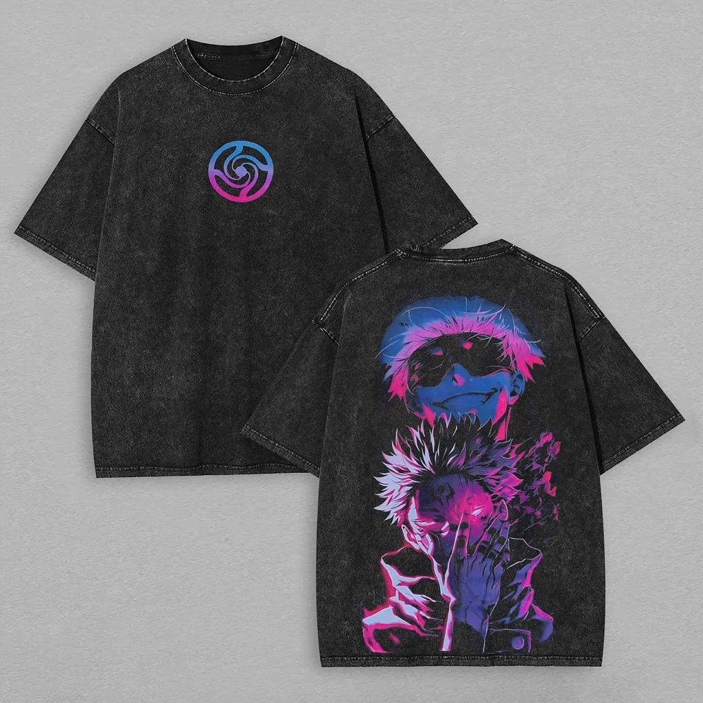 Gojo Satoru Itadori Yuji Graphic T-shirt Jujutsu Kaisen Anime Washed T Shirt Men Women Clothes Oversized Cotton Short Sleeve Tee S
Gojo Satoru Itadori Yuji Graphic T-shirt Jujutsu Kaisen Anime Washed T Shirt Men Women Clothes Oversized Cotton Short Sleeve Tee S