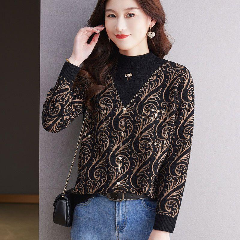 Свитер Новый Стиль Западный Мама Вязаный Свитер Модный Теплый Утолщенный Свободный Для Среднего Возраста Вязаный Базовый Топ XXXL чёрный
Свитер Новый Стиль Западный Мама Вязаный Свитер Модный Теплый Утолщенный Свободный Для Среднего Возраста Вязаный Базовый Топ XXXL чёрный
