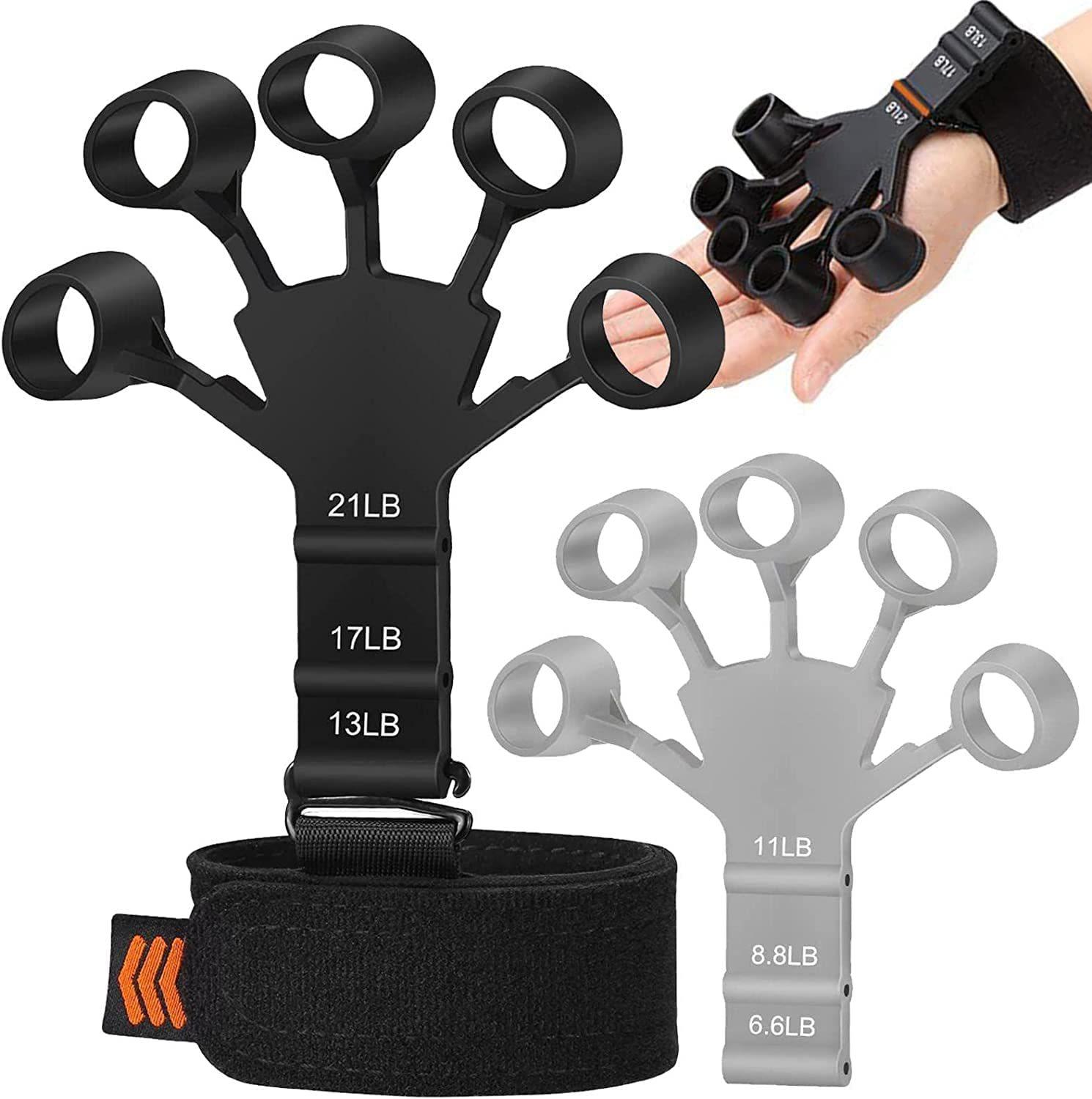 Grip Strength Trainer,Finger Strengthener,6 Resistant Level Finger Exerciser & Hand Strengthener,Finger Flexion Extension Training
Grip Strength Trainer,Finger Strengthener,6 Resistant Level Finger Exerciser & Hand Strengthener,Finger Flexion Extension Training