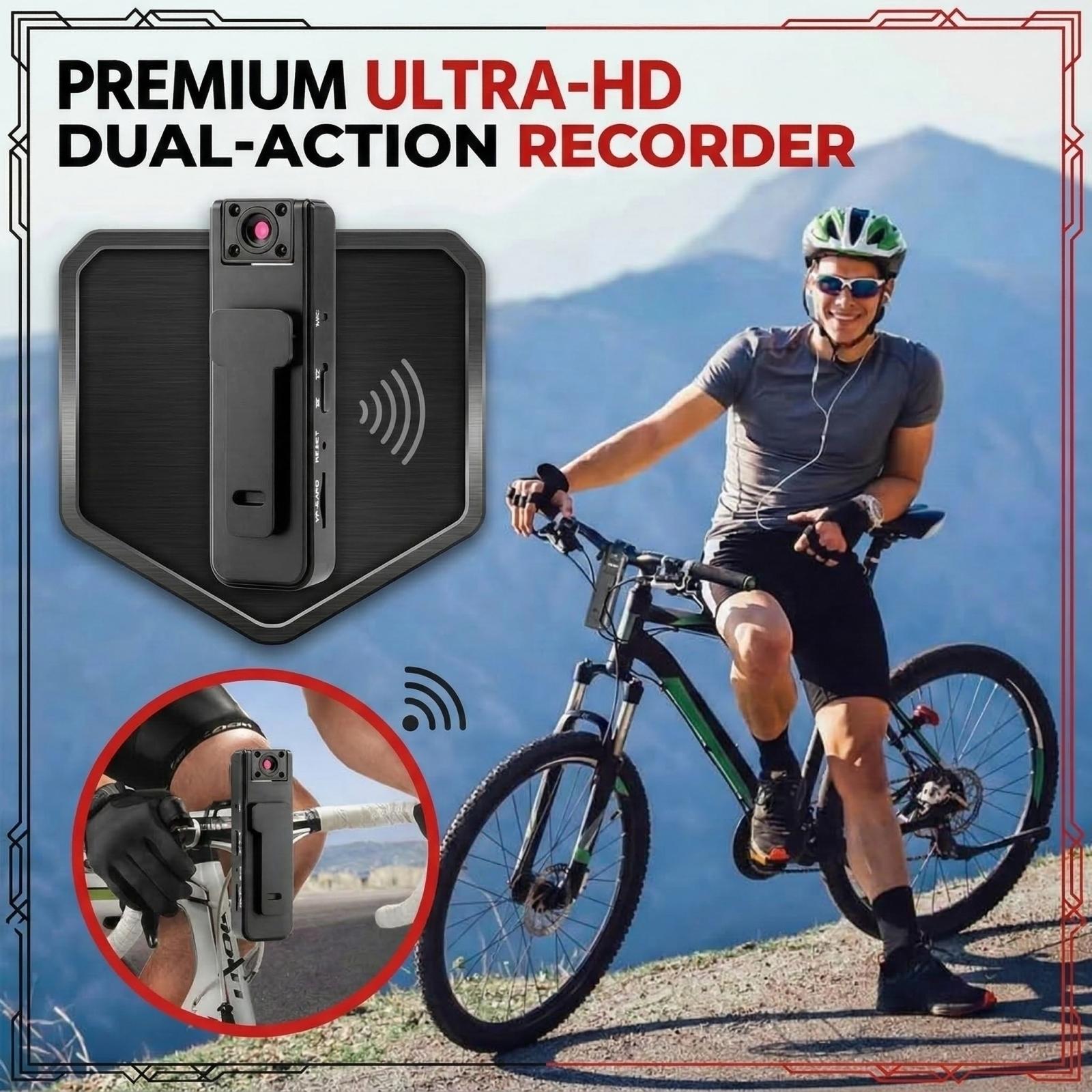 Saker Ultra Hd 2-in-1 Sports Video Audio Recorder,Sports Action Camera 1080P HD, Night , Wide Angle, 5H Battery, Clip- Body Wearable Cam ONE SIZE
Saker Ultra Hd 2-in-1 Sports Video Audio Recorder,Sports Action Camera 1080P HD, Night , Wide Angle, 5H Battery, Clip- Body Wearable Cam ONE SIZE
