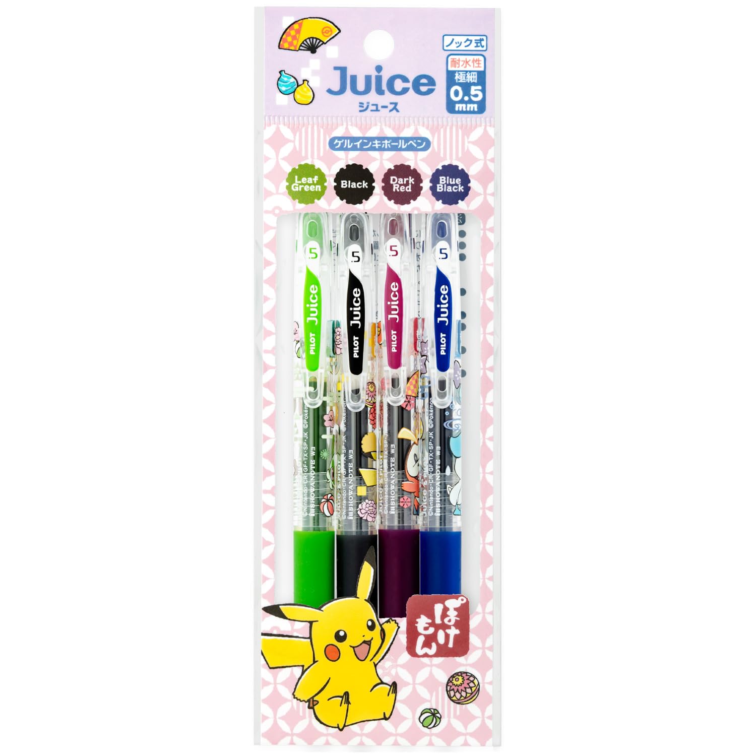 Showa Note Gel Ink Ballpoint Pen Juice B Design Ball B Design 860729015 Pokémon 4-Color Set, 0.5mm Diameter,
Showa Note Gel Ink Ballpoint Pen Juice B Design Ball B Design 860729015 Pokémon 4-Color Set, 0.5mm Diameter,