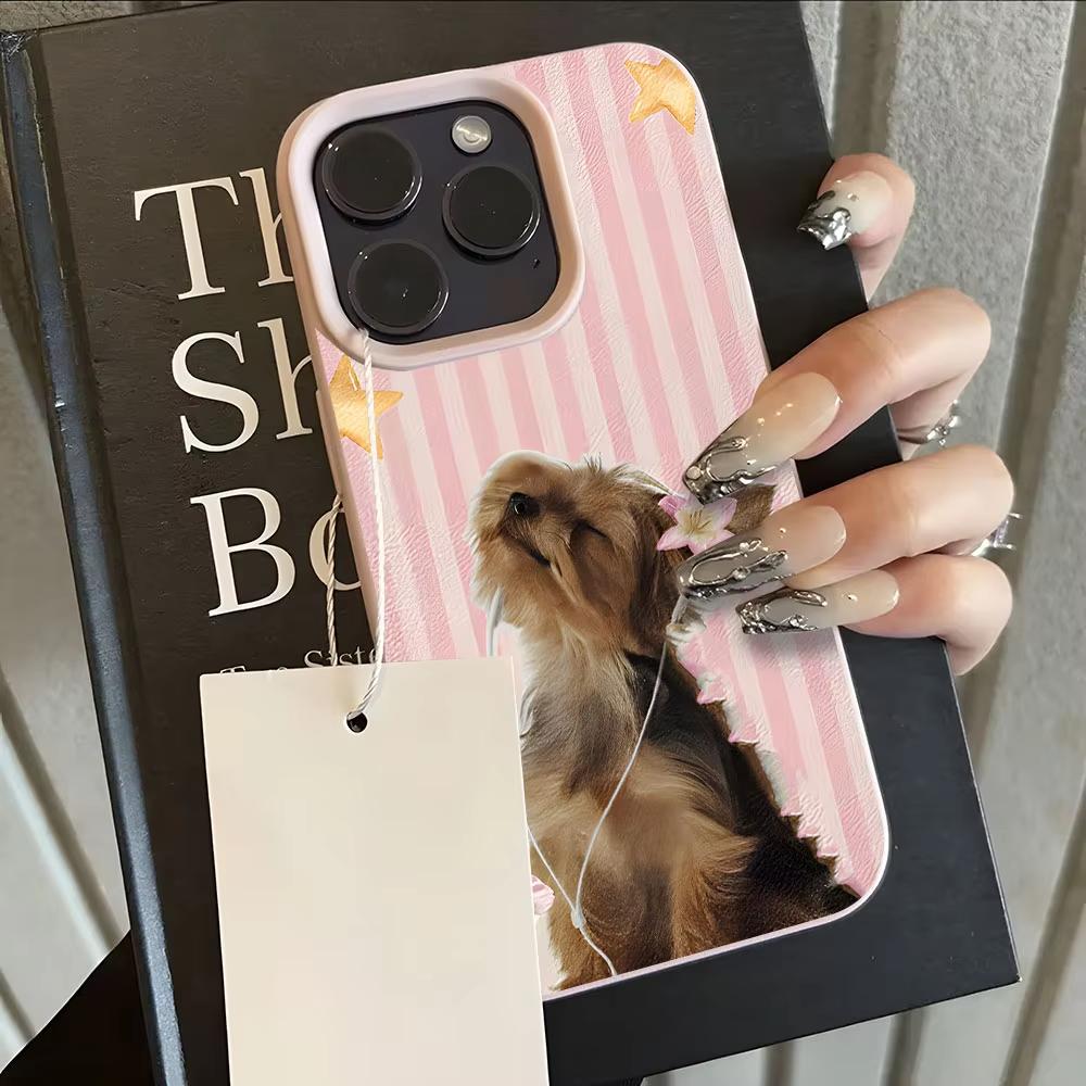 Cute Dog Pink Flower Stripe Phone Case For iPhone 17 Pro Max 16 Plus 15 Pro 14 13 12 11 XR 17Air Lychee Textur Soft Cover iPhone XS Max
Cute Dog Pink Flower Stripe Phone Case For iPhone 17 Pro Max 16 Plus 15 Pro 14 13 12 11 XR 17Air Lychee Textur Soft Cover iPhone XS Max