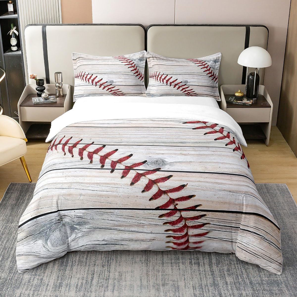 Sports Basebal Beding Set Basebal Bat Printed Soft Duvet Cover for Children Kids Young Boys Tens Basebal Warm Comforter Cover Lightweight Sports 100*200cm Single
Sports Basebal Beding Set Basebal Bat Printed Soft Duvet Cover for Children Kids Young Boys Tens Basebal Warm Comforter Cover Lightweight Sports 100*200cm Single