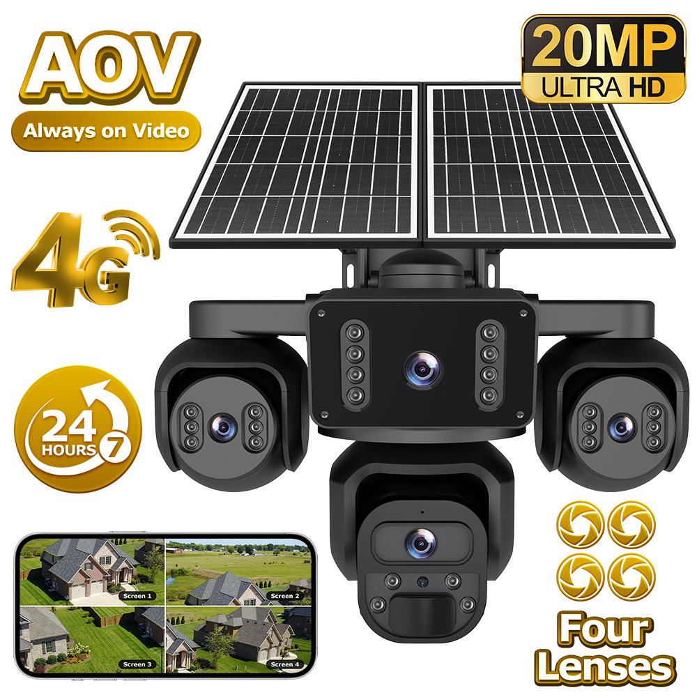 O-KAM 4 Lens Solar Surveillance Camera: 20MP HD, 24-Hour Recording, Night Vision
O-KAM 4 Lens Solar Surveillance Camera: 20MP HD, 24-Hour Recording, Night Vision