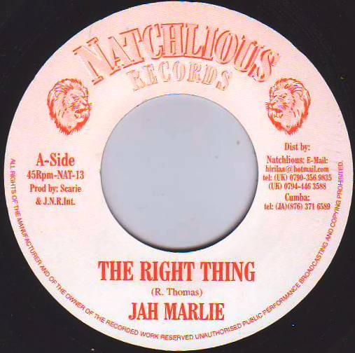 7inch Record JAHMALI - The Right Thing NONE Natchlious Reco 2002 UK Reggae, Ska & Dub Used
7inch Record JAHMALI - The Right Thing NONE Natchlious Reco 2002 UK Reggae, Ska & Dub Used
