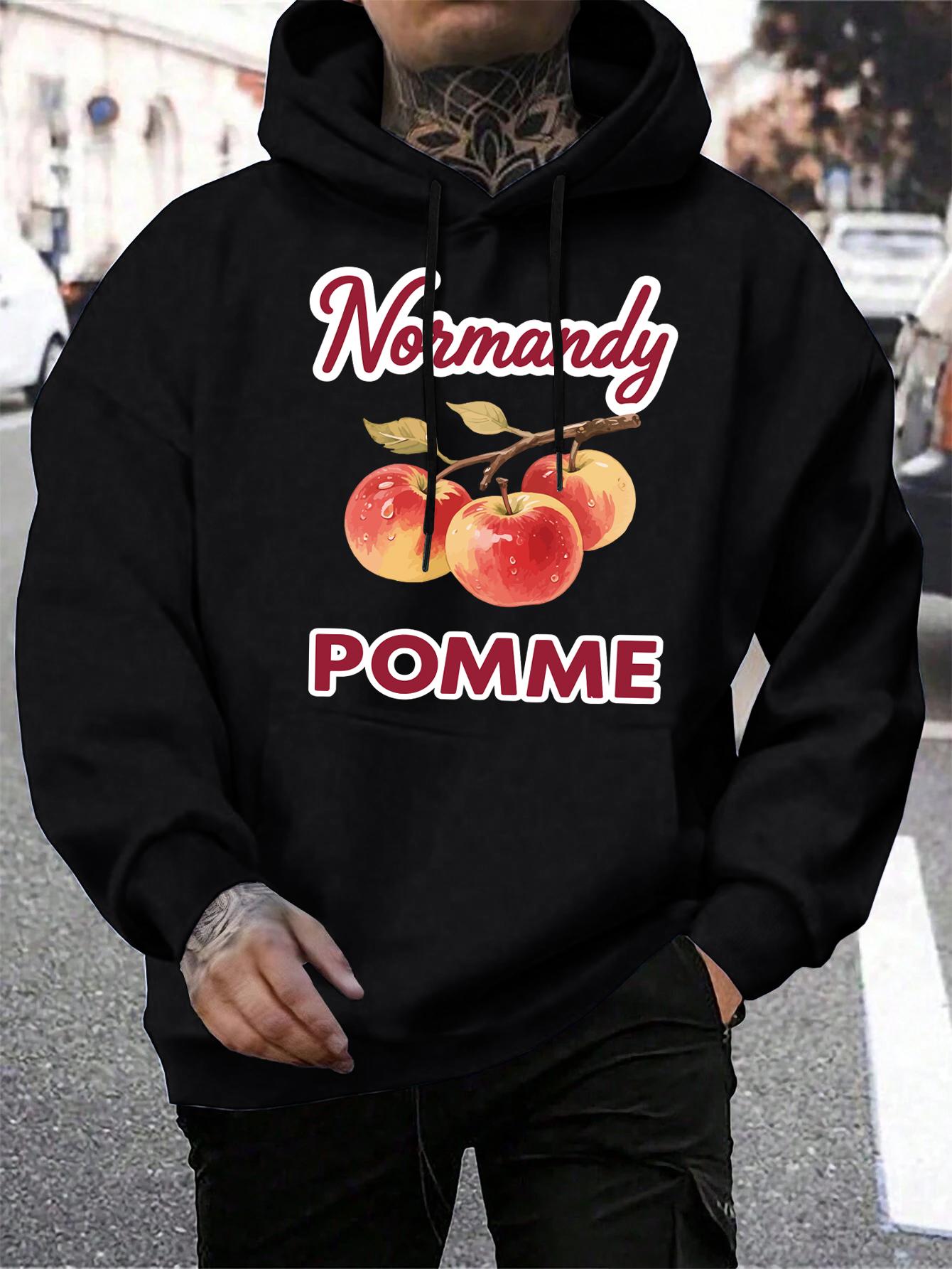 Normandy Pomme Apple Fresh Fruit Printing Mens Hoodies Hip Hop All-Match Hoodie Autumn Fleece Hoody Pocket Man Sportswear 3XL
Normandy Pomme Apple Fresh Fruit Printing Mens Hoodies Hip Hop All-Match Hoodie Autumn Fleece Hoody Pocket Man Sportswear 3XL