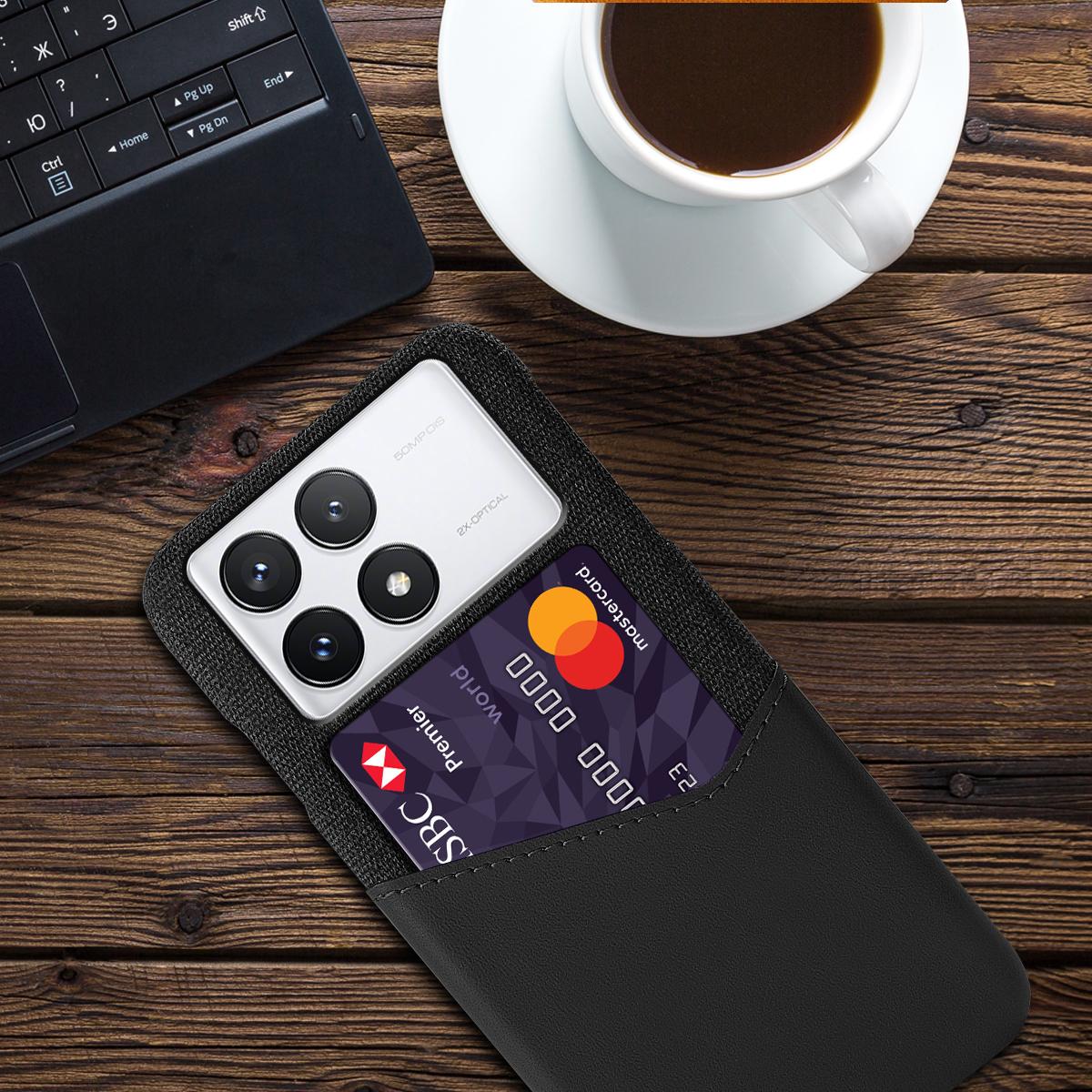 For Xiaomi Redmi K70E 5G/Poco X6 Pro 5G Case Card Slot Cloth Texture Leather Coated PC Cover Black
For Xiaomi Redmi K70E 5G/Poco X6 Pro 5G Case Card Slot Cloth Texture Leather Coated PC Cover Black