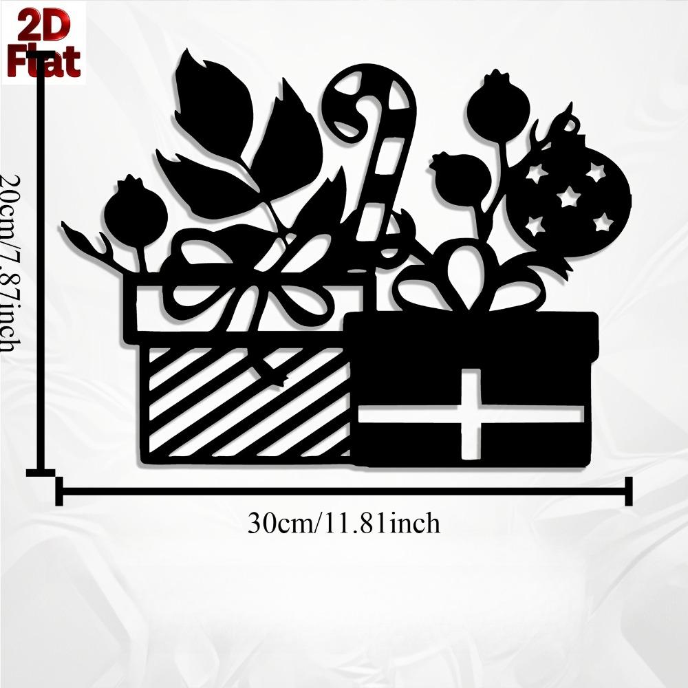 1pc Metal Gift Box Wall Art Iron Decor for Christmas New Year Holiday, Rustproof Ornament for Living Room Garden Fence, Seasonal Home Decoration 12in
1pc Metal Gift Box Wall Art Iron Decor for Christmas New Year Holiday, Rustproof Ornament for Living Room Garden Fence, Seasonal Home Decoration 12in