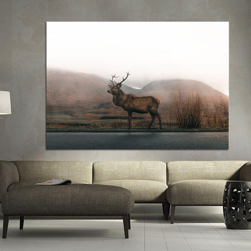 Deer Canvas Painting Animal Posters and Prints Giant Deer Landscapen Pictures for Home Furnishing decoration
Deer Canvas Painting Animal Posters and Prints Giant Deer Landscapen Pictures for Home Furnishing decoration