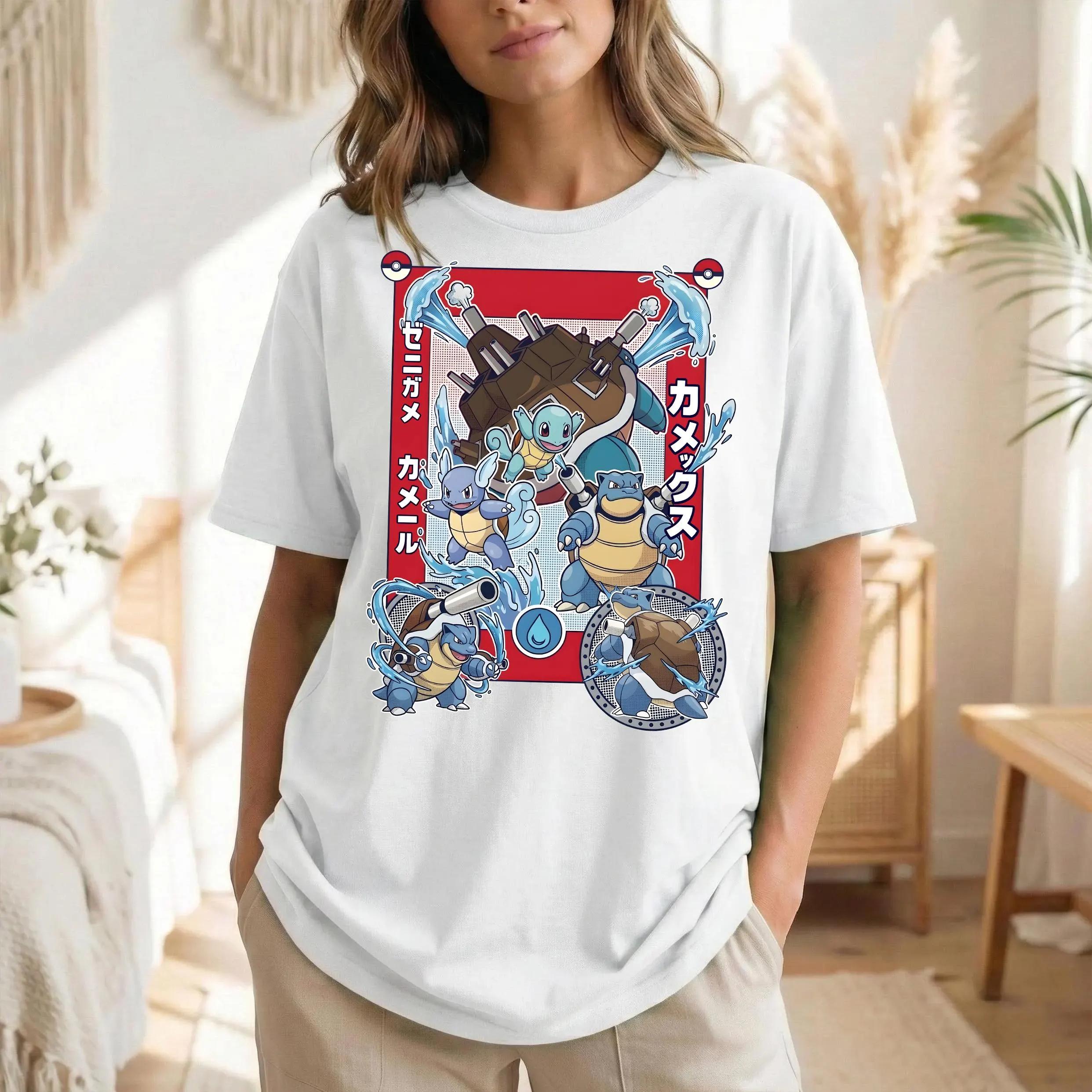 Anime Pokemon Squirtle Evolution Tshirt Unisex and Women Summer Cotton Clothing Fashion Round Neck Short Sleeved Tee Fan Gifts S
Anime Pokemon Squirtle Evolution Tshirt Unisex and Women Summer Cotton Clothing Fashion Round Neck Short Sleeved Tee Fan Gifts S