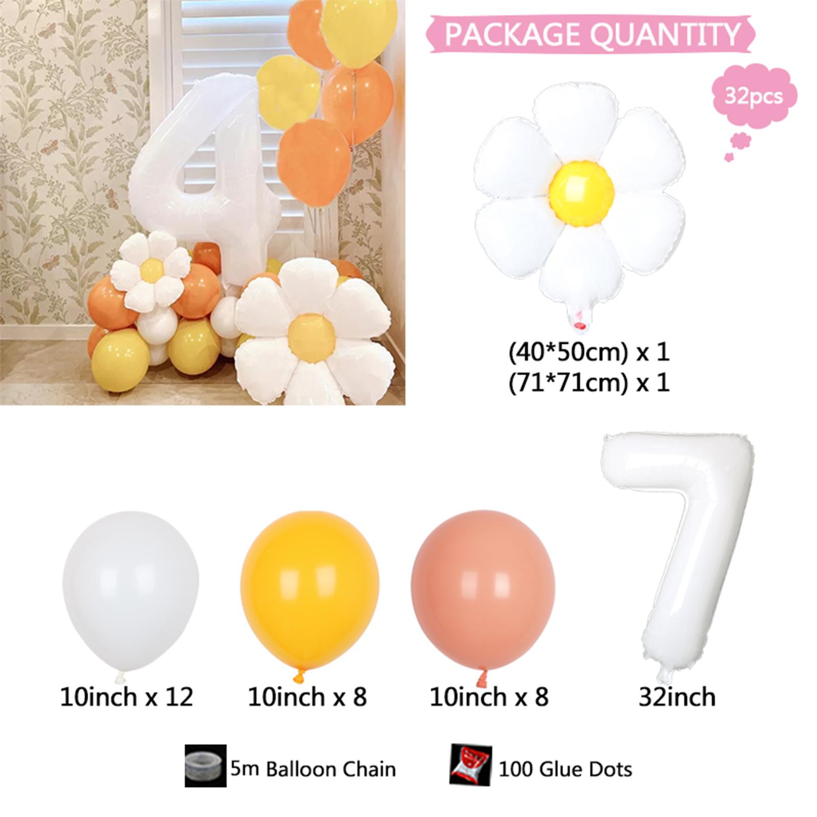 Набір повітряних кульок Ромашка Алюмінієва фольга Багаторазові Кульки для прикраси вечірки для дитячого свята Весілля День народження Type 2
Набір повітряних кульок Ромашка Алюмінієва фольга Багаторазові Кульки для прикраси вечірки для дитячого свята Весілля День народження Type 2