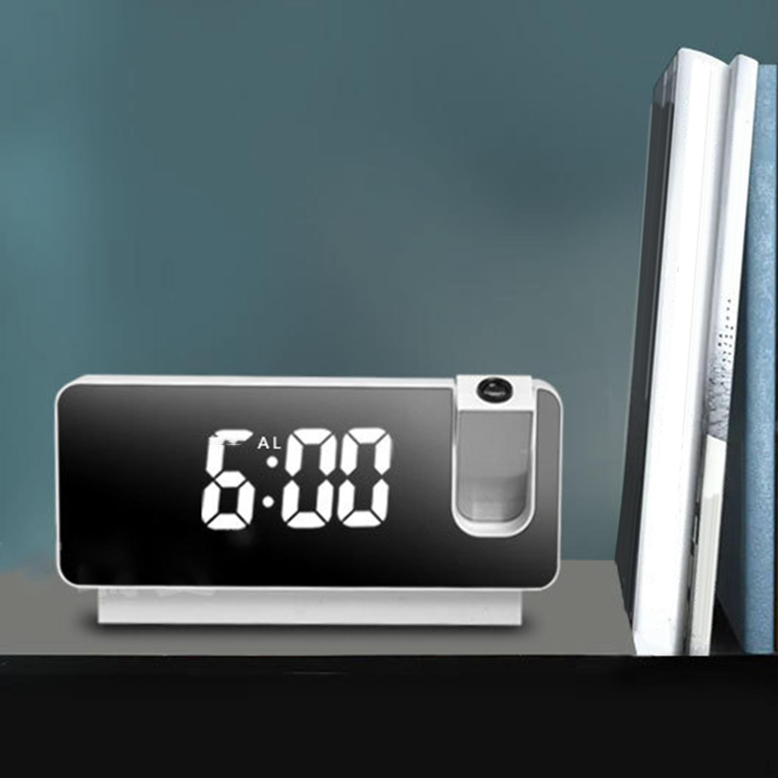 Clock Mirror Surface Silent 180 Rotatable Snooze Function білий
Clock Mirror Surface Silent 180 Rotatable Snooze Function білий