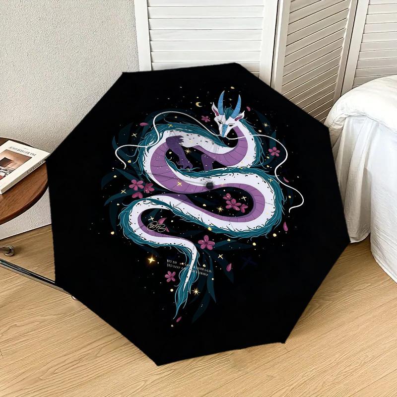 1pc Dragon Fantasy Automatic Folding Umbrella, Heavy Duty 8 Rib Iron Frame, Suitable for Travel, Daily Use, Birthday, Decor Gift m0104032
1pc Dragon Fantasy Automatic Folding Umbrella, Heavy Duty 8 Rib Iron Frame, Suitable for Travel, Daily Use, Birthday, Decor Gift m0104032