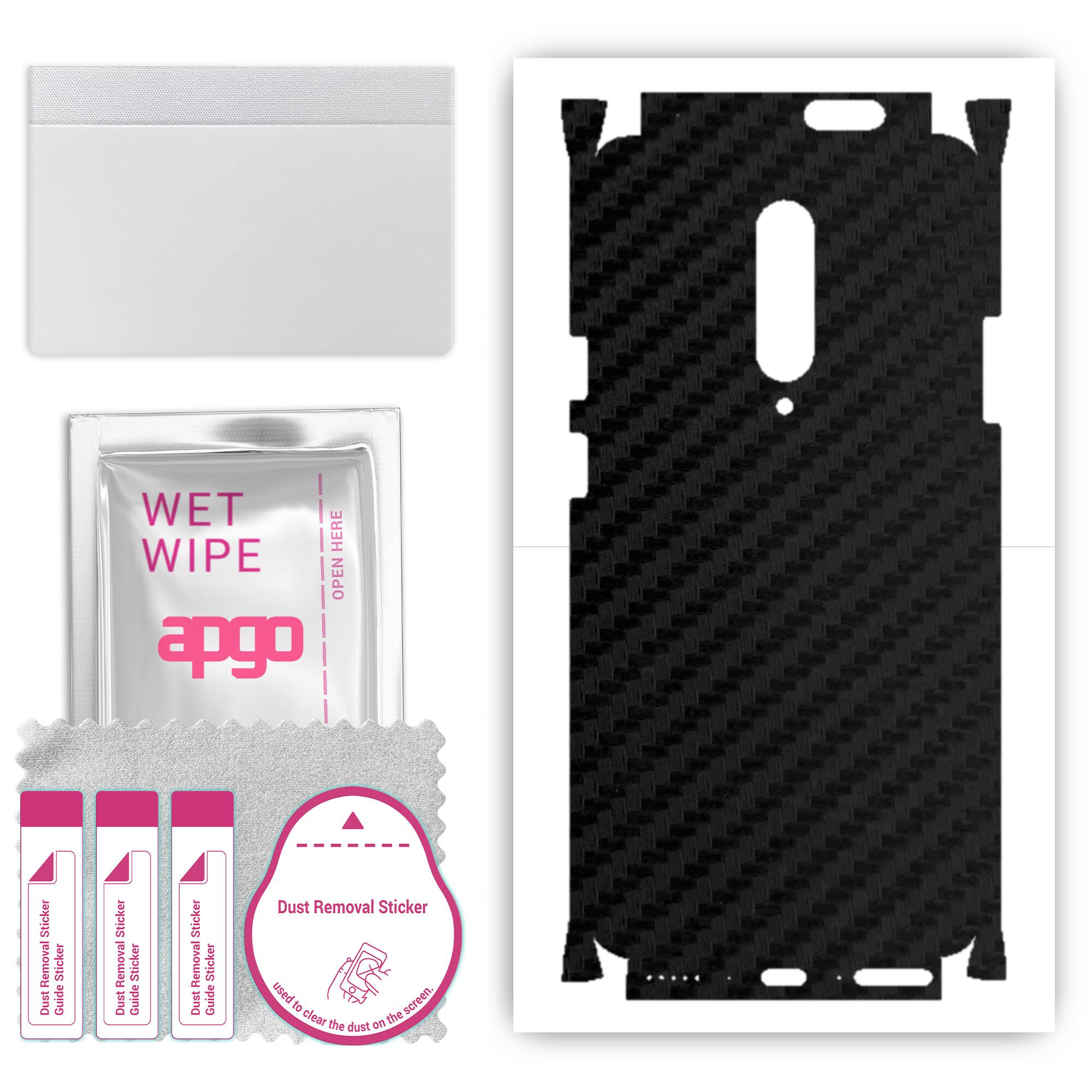 apgo Protective Skin Sticker for the back+sides compatible with OnePlus 7 Pro, Full Wrap Film, Foil, Vinyl - Pattern Carbon Black
apgo Protective Skin Sticker for the back+sides compatible with OnePlus 7 Pro, Full Wrap Film, Foil, Vinyl - Pattern Carbon Black