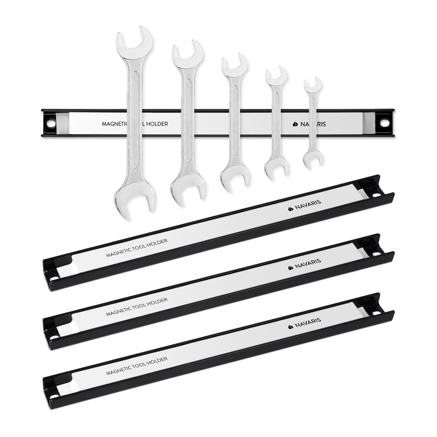 Navaris 4x Magnetic Tool Holder Wall Mount Magnetic Attachment for Hammers and More Tool Holder x - Pliers, Screwdrivers, - 30,5cm 2,3cm
Navaris 4x Magnetic Tool Holder Wall Mount Magnetic Attachment for Hammers and More Tool Holder x - Pliers, Screwdrivers, - 30,5cm 2,3cm